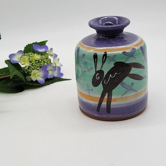 Georgia Starr Newman Vase The Potter’s Garden Taos New Mexico - Picture 6 of 10